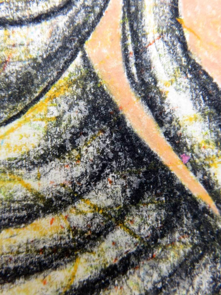Original Expressionism People Drawing by Eustaquio Carrasco
