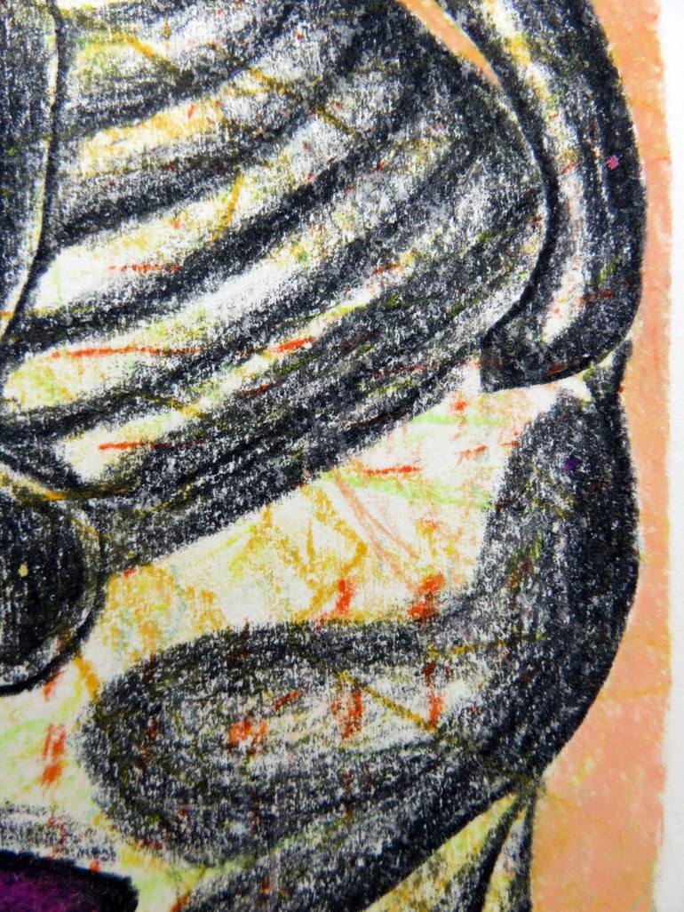 Original Expressionism People Drawing by Eustaquio Carrasco