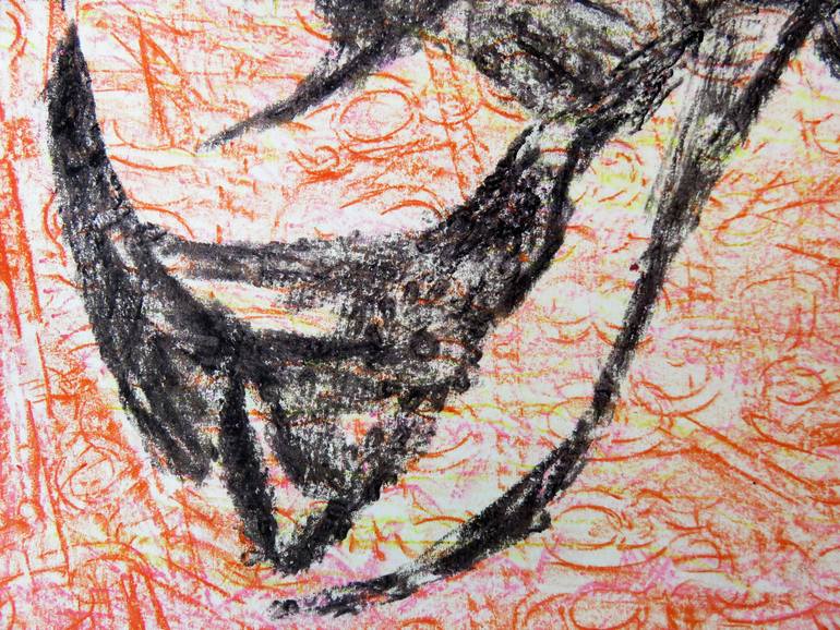 Original Expressionism Animal Drawing by Eustaquio Carrasco