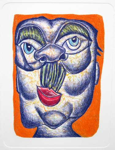 Print of Expressionism Portrait Drawings by Eustaquio Carrasco