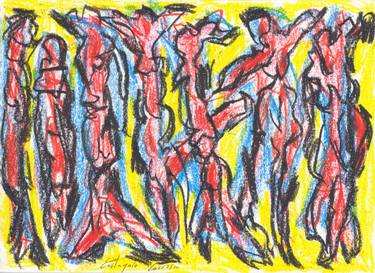 Print of Expressionism People Drawings by Eustaquio Carrasco