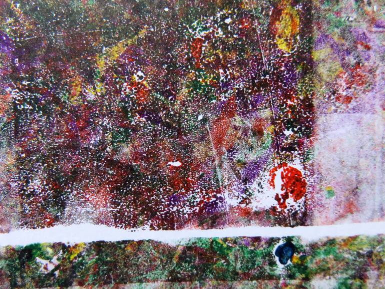 Original Abstract Expressionism Abstract Painting by Eustaquio Carrasco