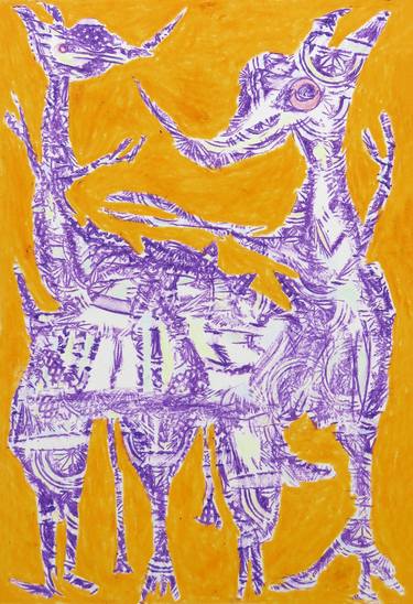 Print of Expressionism Animal Drawings by Eustaquio Carrasco