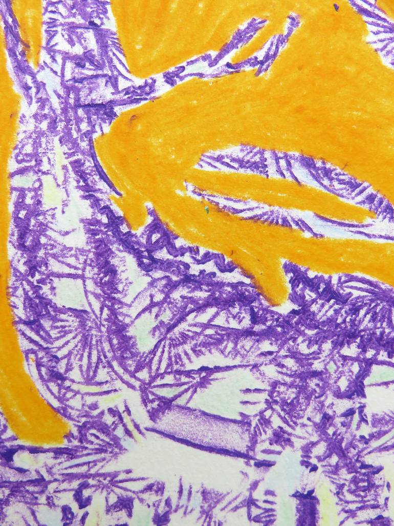 Original Expressionism Animal Drawing by Eustaquio Carrasco