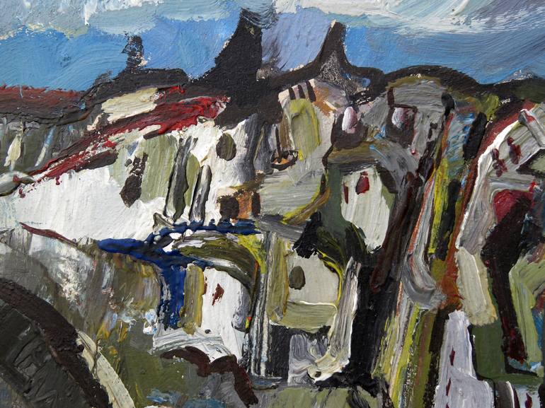 Original Expressionism Landscape Painting by Eustaquio Carrasco