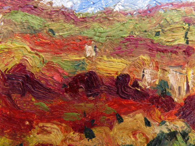 Original Expressionism Landscape Painting by Eustaquio Carrasco