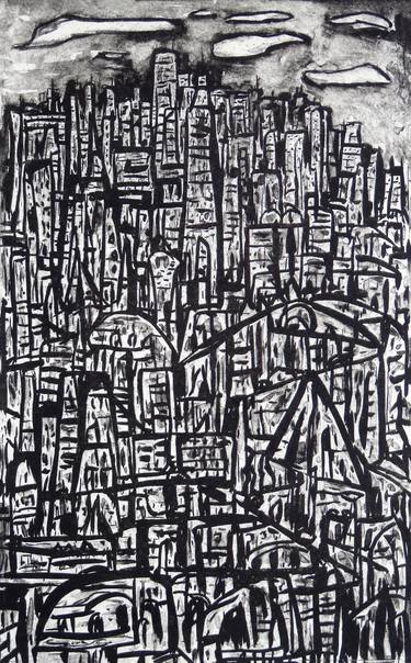 Print of Expressionism Cities Printmaking by Eustaquio Carrasco