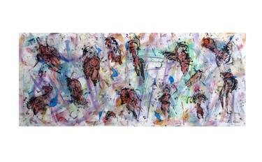 Original Abstract Expressionism Abstract Paintings by Eustaquio Carrasco