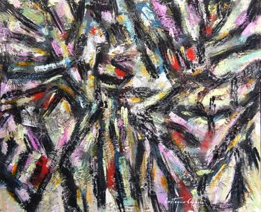 Original Abstract Expressionism Abstract Paintings by Eustaquio Carrasco