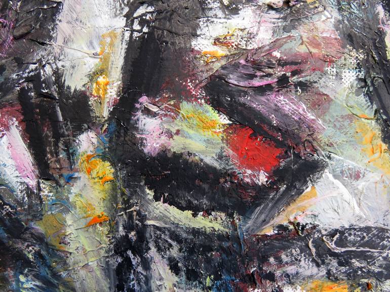 Original Abstract Expressionism Abstract Painting by Eustaquio Carrasco