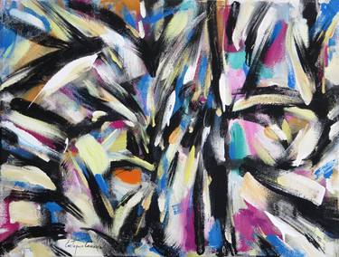 Original Abstract Expressionism Abstract Paintings by Eustaquio Carrasco