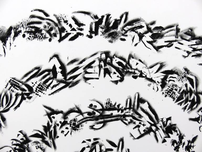 Original Abstract Expressionism Abstract Painting by Eustaquio Carrasco