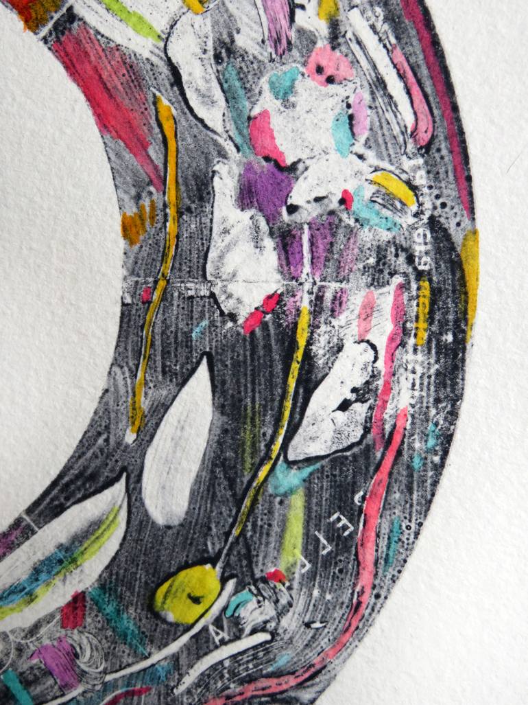 Original Abstract Expressionism Abstract Painting by Eustaquio Carrasco