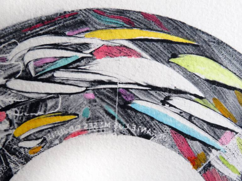 Original Abstract Expressionism Abstract Painting by Eustaquio Carrasco