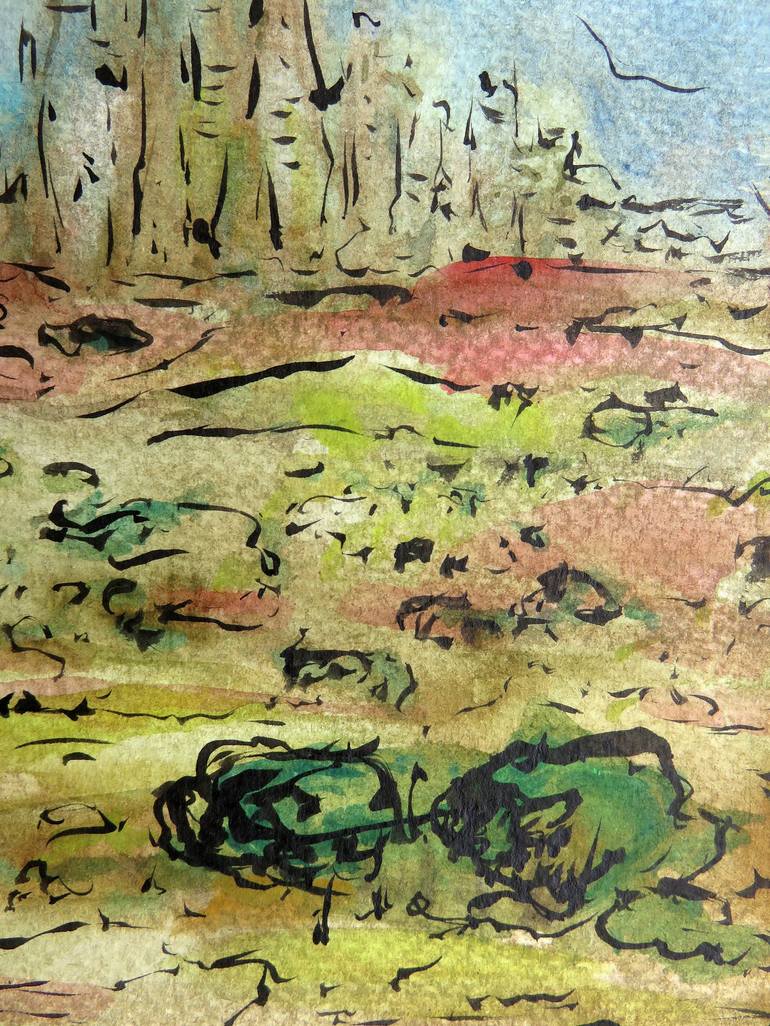 Original Landscape Painting by Eustaquio Carrasco