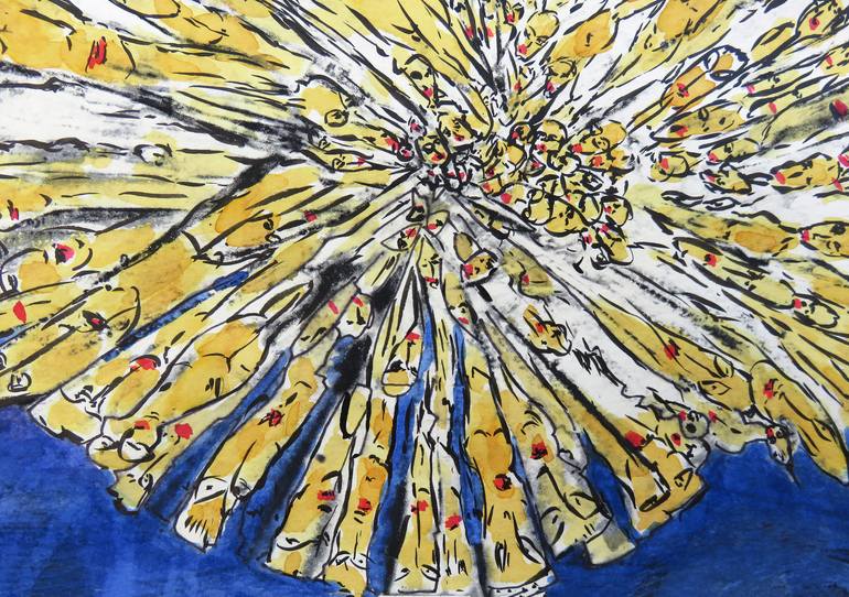 Original Expressionism Fantasy Painting by Eustaquio Carrasco