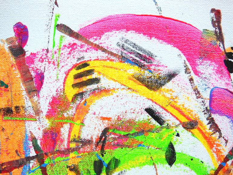 Original Abstract Expressionism Abstract Painting by Eustaquio Carrasco