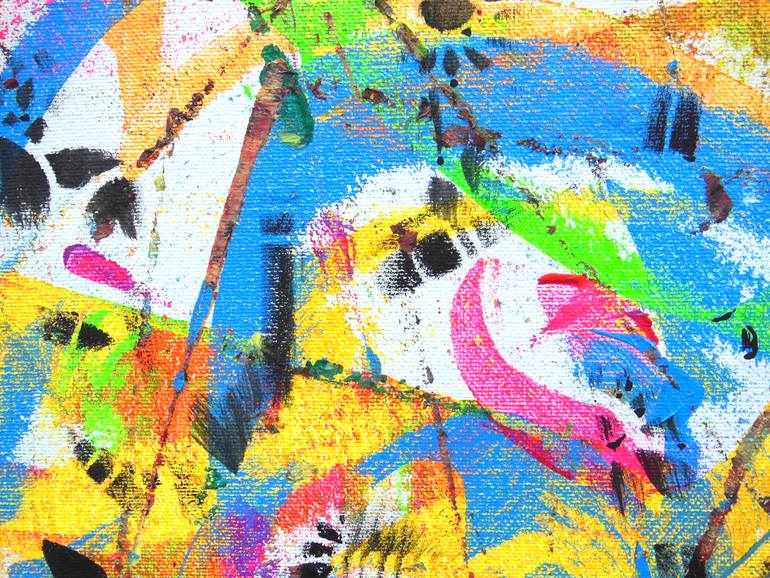 Original Abstract Expressionism Abstract Painting by Eustaquio Carrasco