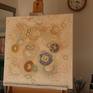 On an easel
