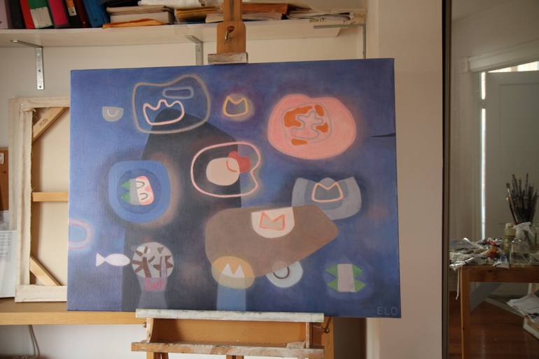 Original Illustration Abstract Painting by Elohim Sanchez