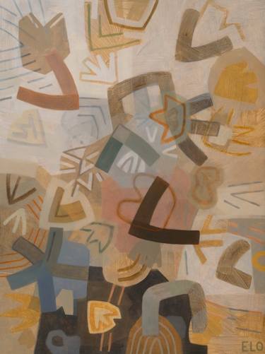 Original Cubism Abstract Paintings by Elohim Sanchez