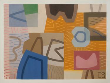 Print of Cubism Abstract Paintings by Elohim Sanchez