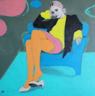 Original Figurative Women Painting by Petra Kaindel