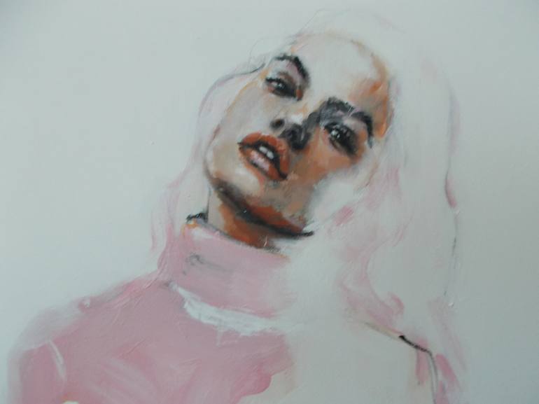 Original Figurative Portrait Painting by PETRA KAINDEL