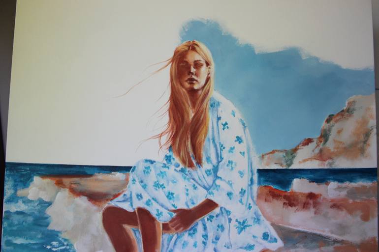 Original Figurative Portrait Painting by PETRA KAINDEL