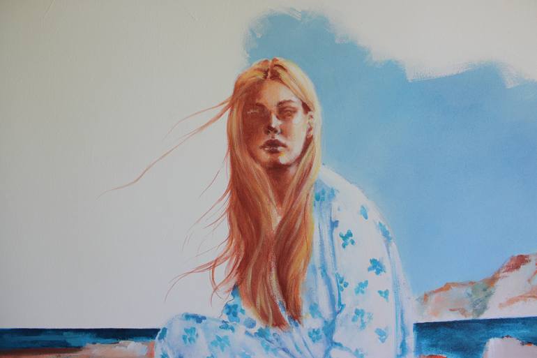 Original Figurative Portrait Painting by PETRA KAINDEL