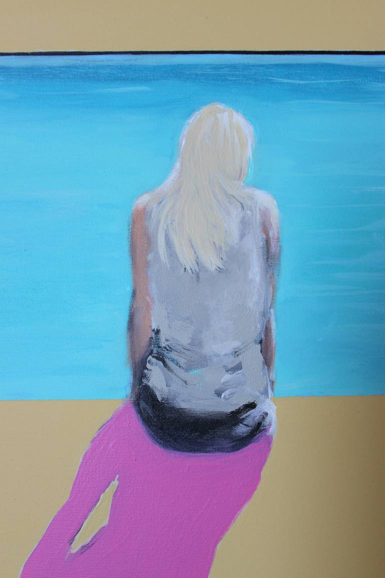 Original Figurative Seascape Painting by PETRA KAINDEL