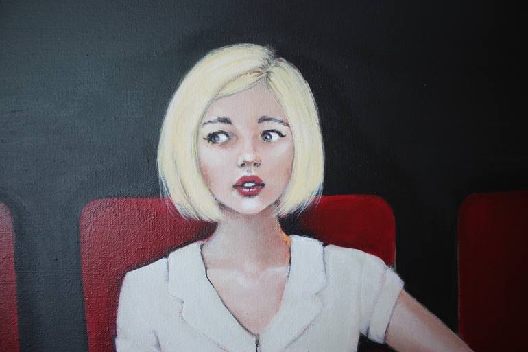 Original Figurative Portrait Painting by PETRA KAINDEL