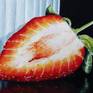 One from the series of still life paintings illustrating fruits and vegetables. Oil on canvas, framed size 41x41cm, canvas size 25x25cm.Ready to hang, varnished with using Matt varnish(Artisan). Comes with a certificate of Authenticity