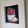 One from the series of still life paintings illustrating fruits and vegetables. Oil on canvas, framed size 41x41cm, canvas size 25x25cm.Ready to hang, varnished with using Matt varnish(Artisan). Comes with a certificate of Authenticity