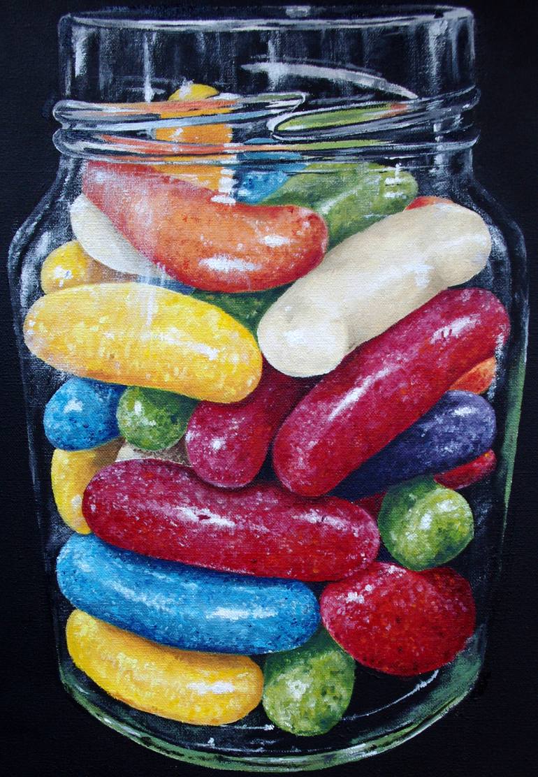 Jelly Beans Painting by Hanna Kaciniel Saatchi Art