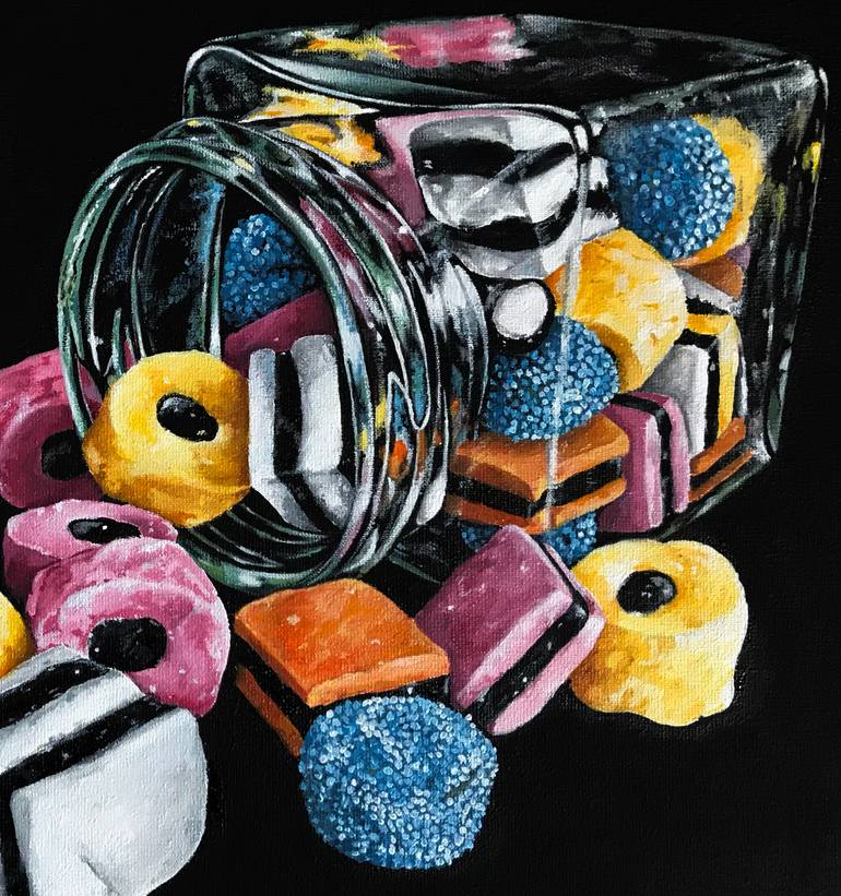 Original Photorealism Still Life Painting by Hanna Kaciniel