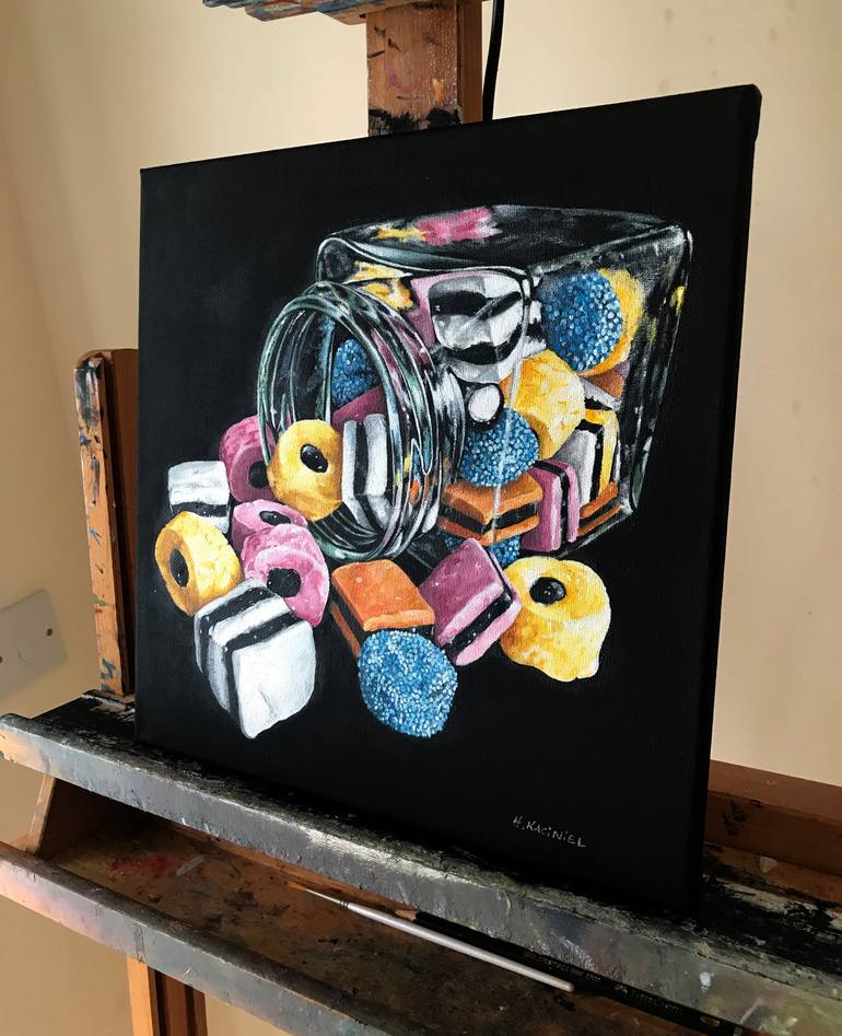 Original Photorealism Still Life Painting by Hanna Kaciniel