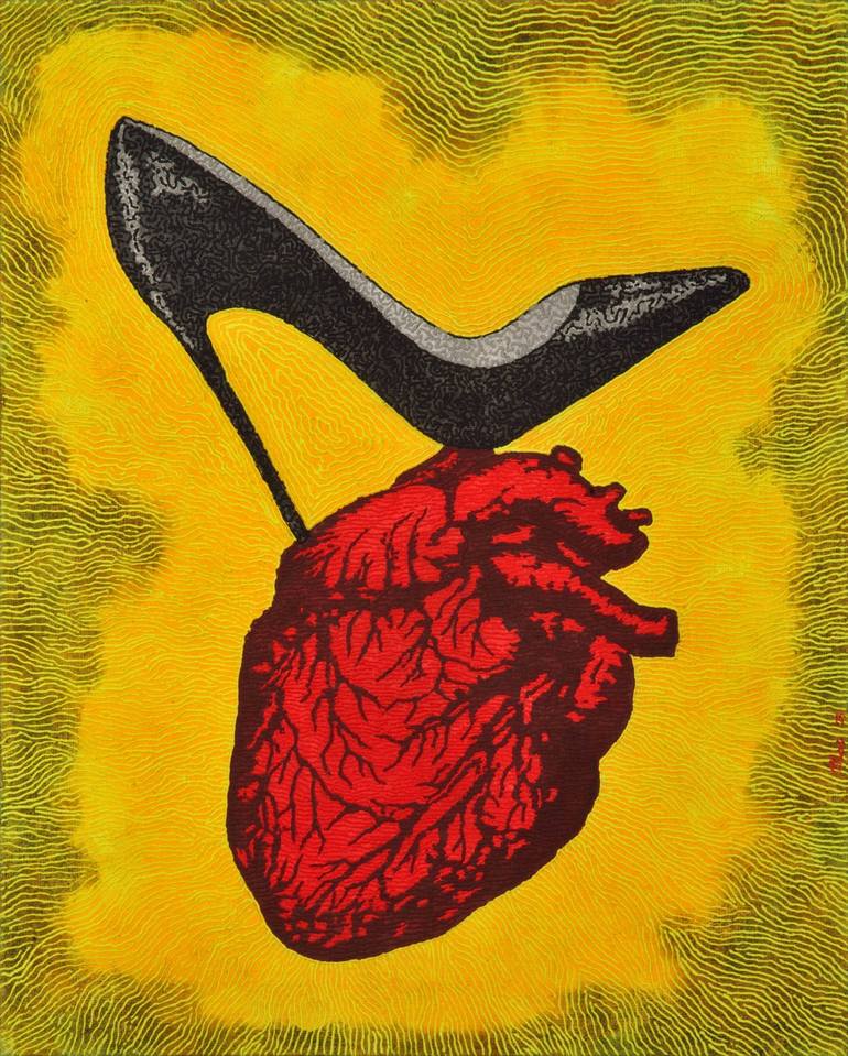 Print of Minimalism Love Paintings by Gian Luigi Delpin