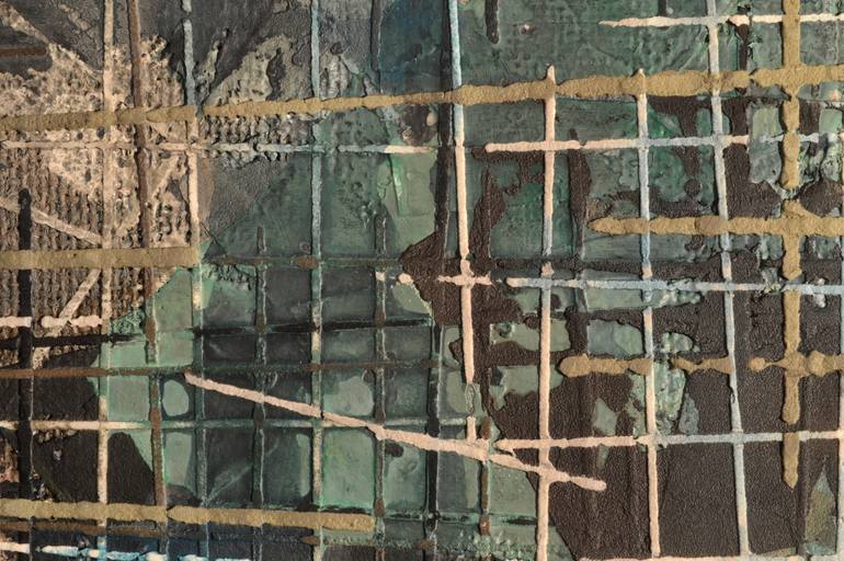Original Minimalism Abstract Painting by Gian Luigi Delpin