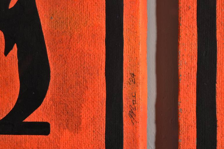 Original Minimalism Geometric Painting by Gian Luigi Delpin