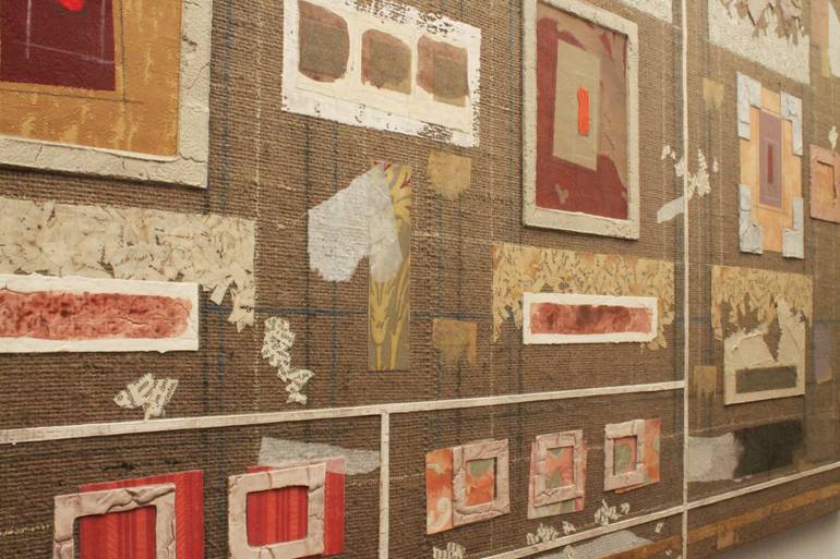Original Abstract Patterns Painting by Gian Luigi Delpin