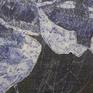 acrylic putty, acrylic color, collage with tissue paper on jute canvas 2008
Inspired by the thought by Gertrude Stein