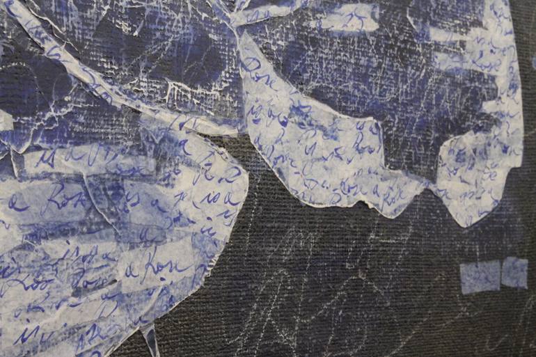 Original Abstract Floral Painting by Gian Luigi Delpin