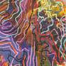 acrylic plaster, acrylic paint on jute canvas.
informal mental landscape