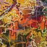 acrylic plaster, acrylic paint on jute canvas.
informal mental landscape