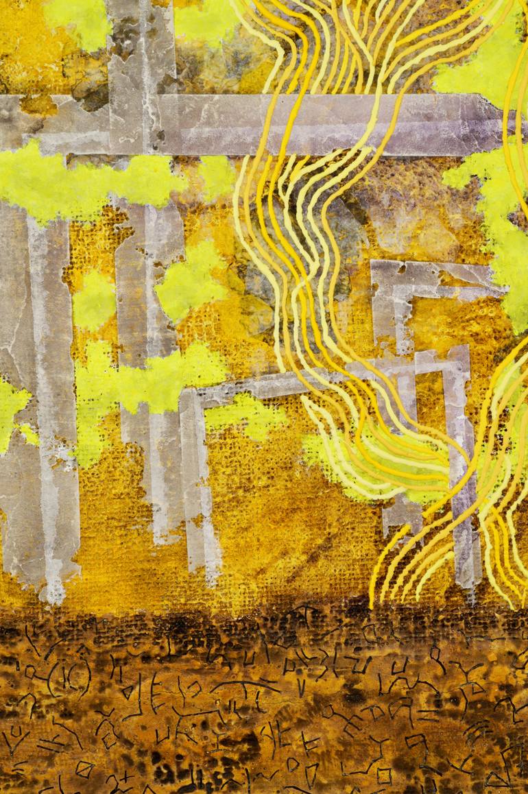 Original Abstract Landscape Painting by Gian Luigi Delpin