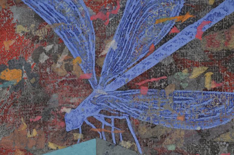 Original Abstract Animal Painting by Gian Luigi Delpin