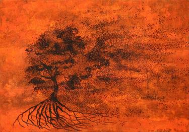 Print of Abstract Tree Paintings by Gian Luigi Delpin