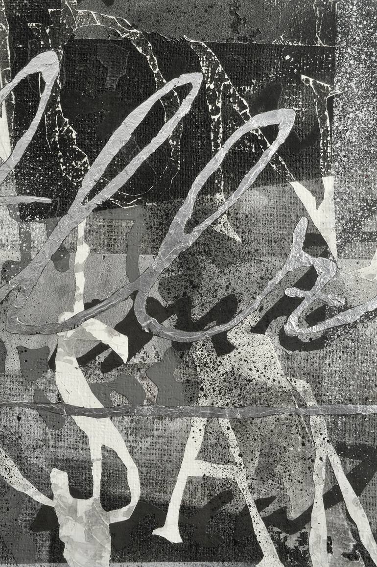 Original Abstract Calligraphy Painting by Gian Luigi Delpin