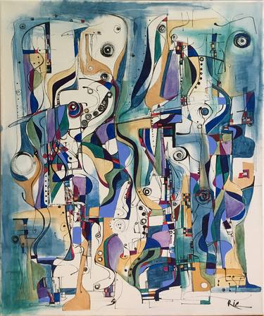 Original Abstract Expressionism Abstract Paintings by Ric Grossman